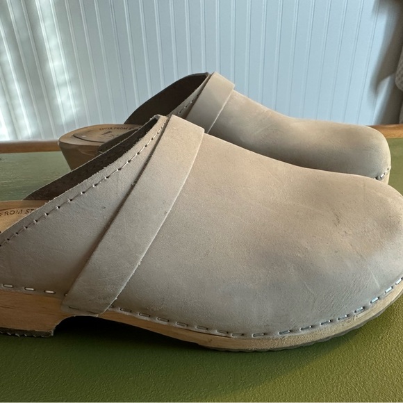 Lotta From Stockholm Beige Platform Clogs - Picture 7 of 9